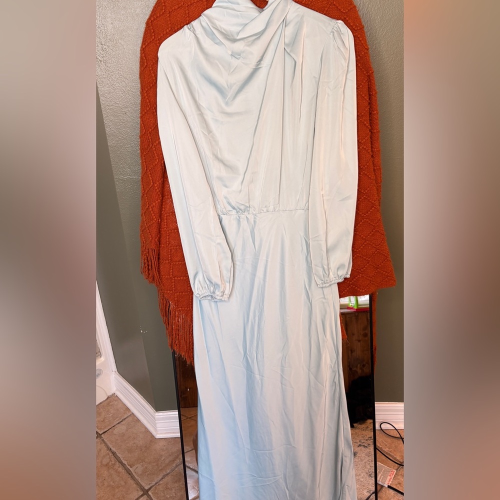 Women’s Mock Neck Satin Dress